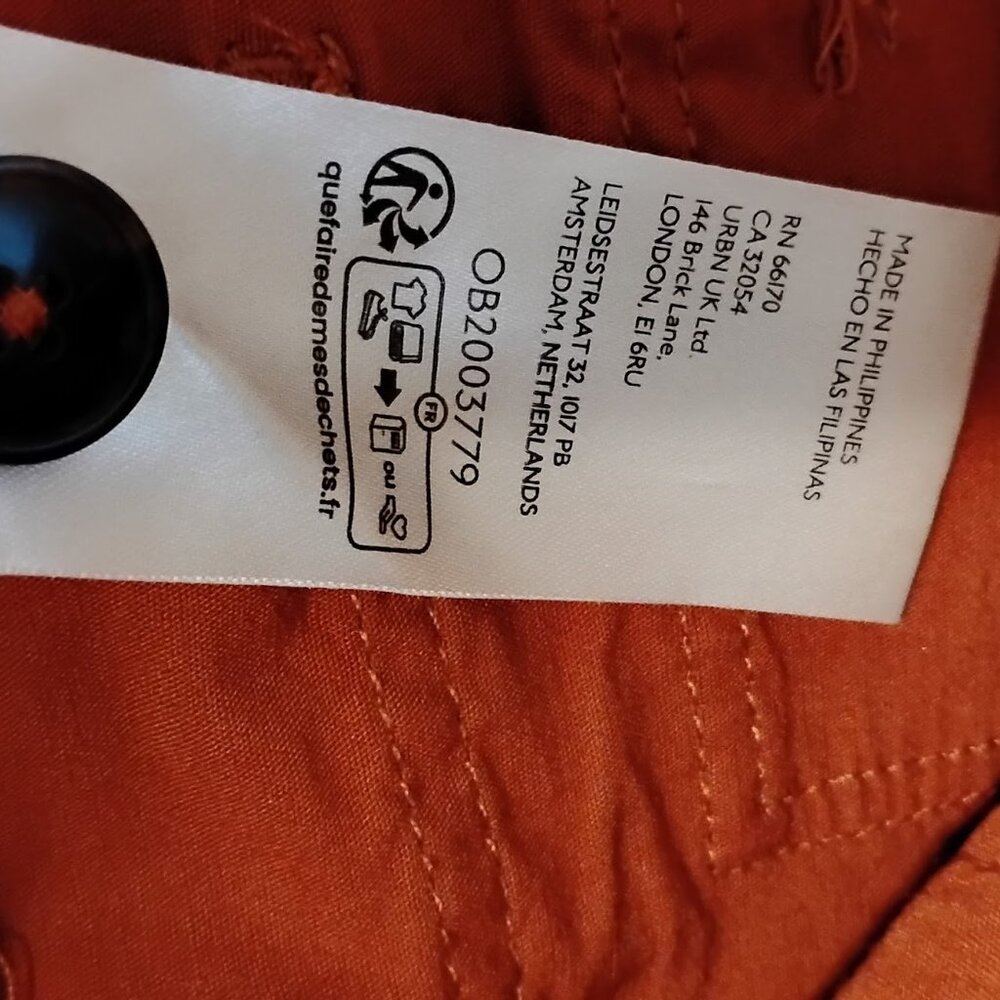 Maeve by Athropologie Women's Burnt Orange The Junie High Rise Flare Jeans Sz 25 - Picture 10 of 10